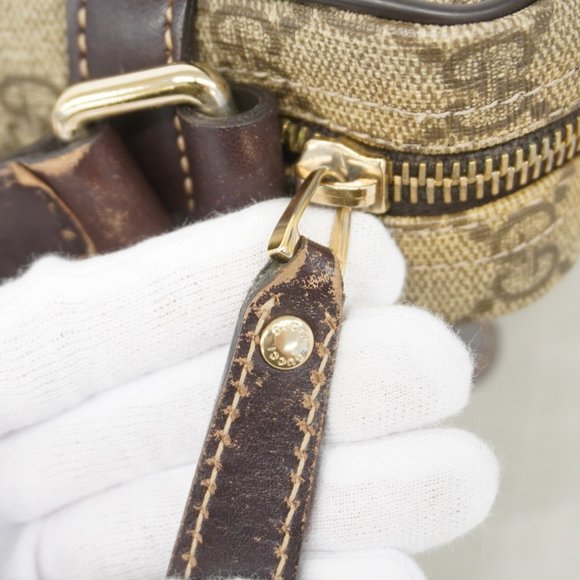 Gucci GG Supreme Shoulder Bag 201447 Brown Women's - Picture 9 of 10